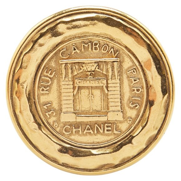 Chanel Gold Gold Plated brooch - Picture 1 of 3